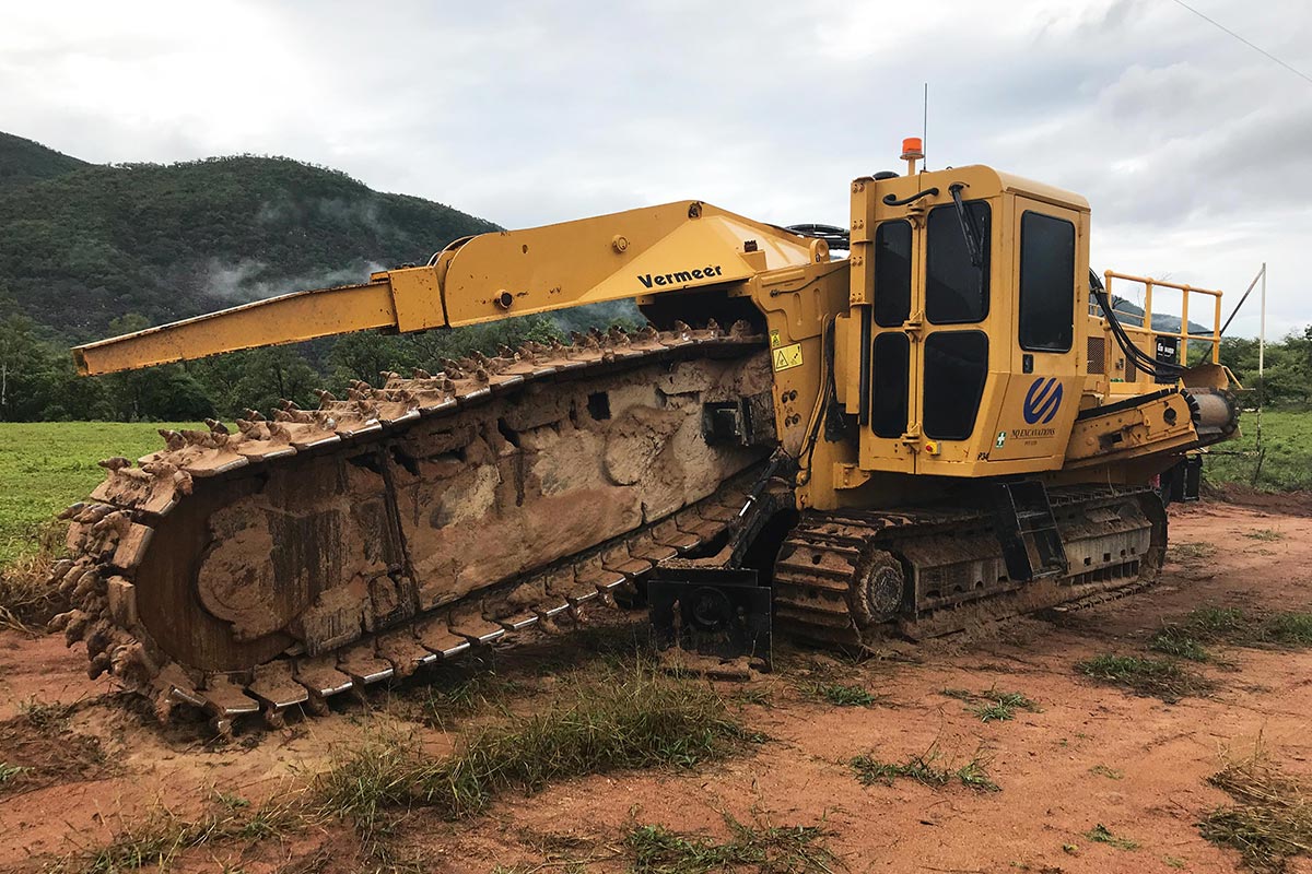 Vermeer T955 Track Trencher for NQ Excavations in Townsville