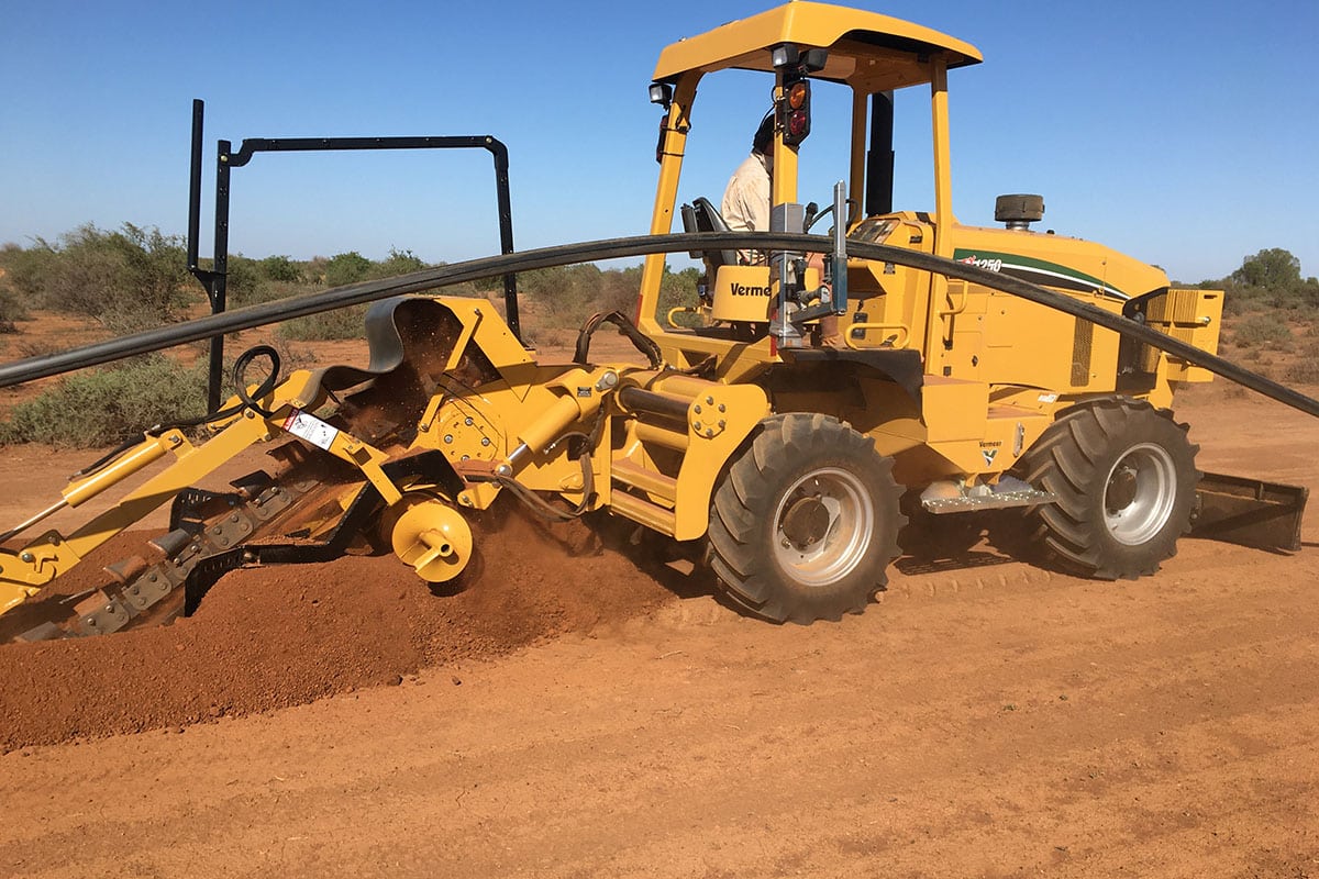 Schillers Town & Country Electrical and their RTX1250 Ride-On Trencher