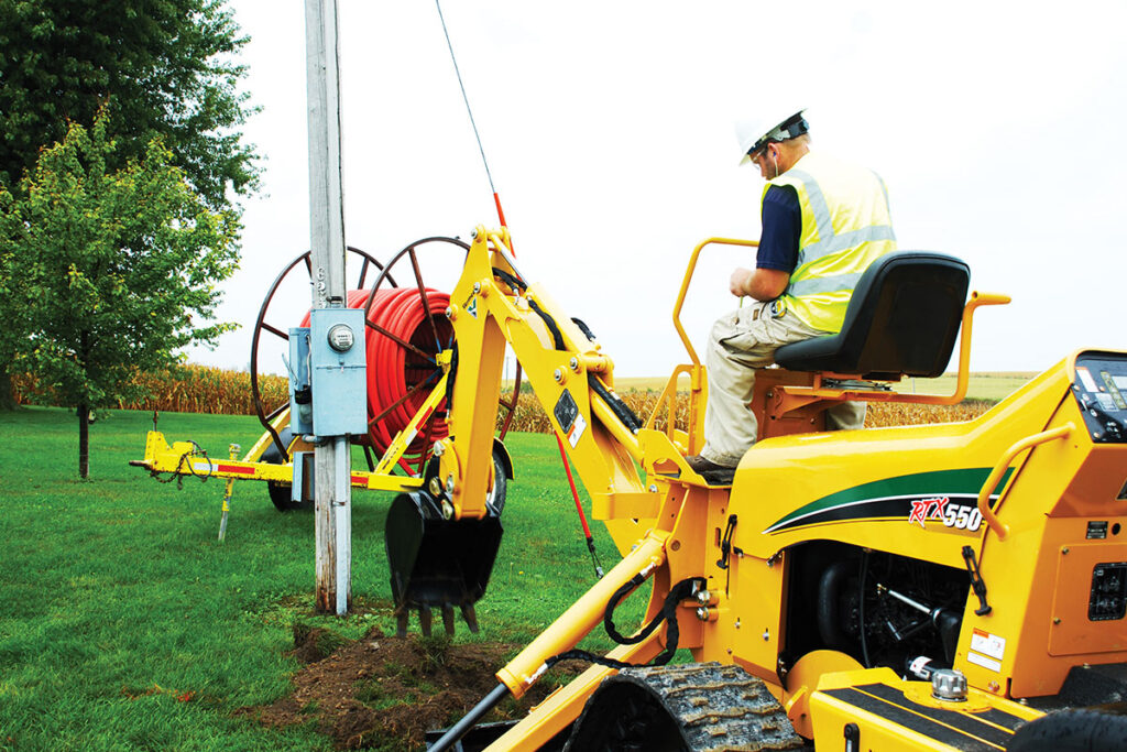 Vermeer RTX550 Ride-On Trencher Rockwheel - Vermeer Australia