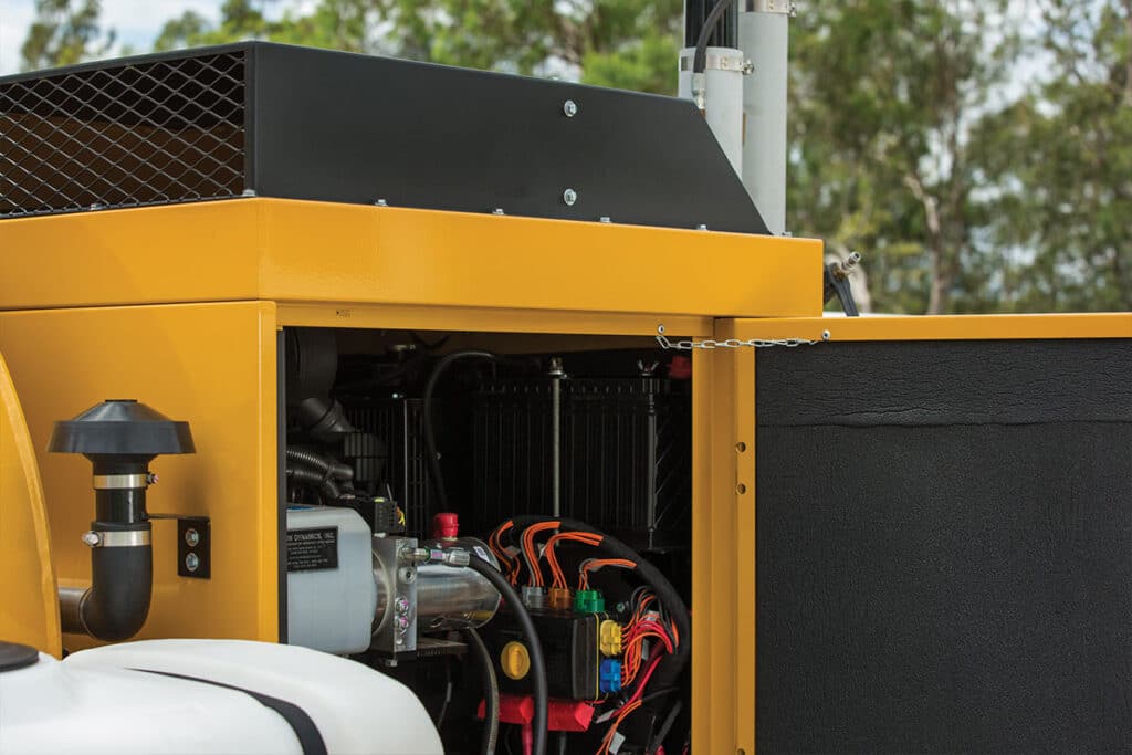 VX70-800 truck mounted Vacuum Excavator engine