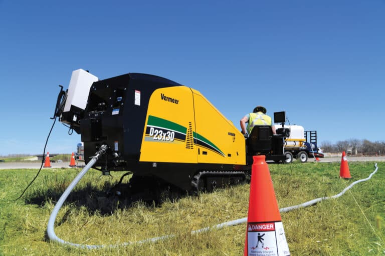 Vermeer D23x30 S3 Horizontal Directional Drill - utilities installation in urban environment
